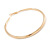 80mm Oversized Polished Gold Tone Tube Hoop Earrings - view 5