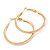 40mm Slick Polished Hoop Earrings In Gold Tone - view 6