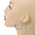 40mm Slick Polished Hoop Earrings In Gold Tone - view 4