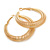 40mm Coil Spring Hoop Earrings In Gold Tone - Medium - view 2