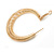 40mm Coil Spring Hoop Earrings In Gold Tone - Medium - view 5