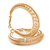 40mm Coil Spring Hoop Earrings In Gold Tone - Medium - view 6