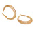 40mm Coil Spring Hoop Earrings In Gold Tone - Medium - view 4
