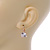 Thrillion Cut Clear CZ Drop Earrings In Rose Gold with Leverback Closure - 20mm L - view 3