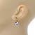 Thrillion Cut Clear CZ Drop Earrings In Gold Plating with Leverback Closure - 20mm L - view 3