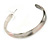 55mm Trendy Marble Effect Light Grey/ Pale Pink Acrylic/ Plastic/ Resin Hoop Earrings - view 5