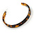 55mm Trendy Tortoise Shell Effect Brown Acrylic/ Plastic/ Resin Hoop Earrings - view 3