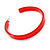 50mm Trendy Red Acrylic/ Plastic/ Resin Hoop Earrings - view 8