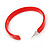 50mm Trendy Red Acrylic/ Plastic/ Resin Hoop Earrings - view 5