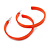 50mm Trendy Orange Acrylic/ Plastic/ Resin Hoop Earrings - view 4