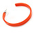 50mm Trendy Orange Acrylic/ Plastic/ Resin Hoop Earrings - view 5