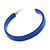 50mm Trendy Blue Acrylic/ Plastic/ Resin Hoop Earrings - view 6