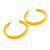 50mm Trendy Yellow Acrylic/ Plastic/ Resin Hoop Earrings - view 8