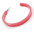 50mm Trendy Pastel Pink Acrylic/ Plastic/ Resin Hoop Earrings - view 5