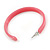 50mm Trendy Pastel Pink Acrylic/ Plastic/ Resin Hoop Earrings - view 8