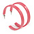 50mm Trendy Pastel Pink Acrylic/ Plastic/ Resin Hoop Earrings