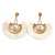 Statement Off White 'Fringe' Chandelier Drop Earrings In Gold Tone - 10.5cm Long - view 7