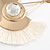 Statement Off White 'Fringe' Chandelier Drop Earrings In Gold Tone - 10.5cm Long - view 5