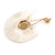 Statement Off White 'Fringe' Chandelier Drop Earrings In Gold Tone - 10.5cm Long - view 6