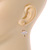 Delicate Clear Cz Ballerina Drop Earrings In Gold Tone - 30mm Long - view 2