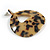 Large Oval Tortoise Shell Effect Beige/ Black Acrylic/ Resin Drop Earrings - 70mm Long - view 6