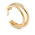 30mm Medium Triple Hoop in Polished Gold Tone - view 4