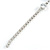 Statement Clear Crystal Linear Drop Earrings In Silver Tone Metal - 10cm L - view 7