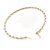 Oversized Twisted Hoop Earrings In Gold Tone Metal - 10cm Diameter - view 7