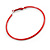 60mm Large Slim Red Enamel Hoop Earrings - view 9
