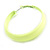 45mm Medium Neon Yellow Wide Hoop Earrings - view 8