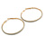 60mm Large Hoop Earrings In Gold Tone Metal with Glitter Effect - view 8