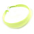50mm Large Neon Yellow Wide Hoop Earrings - view 6