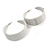 50mm Large Off White with Grey Pattern Wide Acrylic Hoop Earrings - view 8