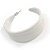 50mm Large Off White with Grey Pattern Wide Acrylic Hoop Earrings - view 9