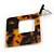 Trendy Square Tortoise Shell Effect Black/ Brown Acrylic/ Plastic/ Resin Drop Earrings - 65mm L - view 5