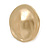 Round Button Shape Clip On Earrings In Matte Gold Tone - 30mm D - view 5