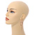 Long Quirky Face Design Drop Earrings In Rose Gold Tone - 10.5cm Long - view 3