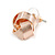 Rose Gold Tone Textured Knot Stud Earrings - 13mm D - view 5