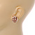 Polished Rose Gold Tone Knot Clip On Earrings - 23mm Long - view 3