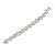 Statement Extra Long Clear Crystal Linear Earrings In Silver Tone - 13cm Long - view 4