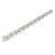 Statement Extra Long Clear Crystal Linear Earrings In Silver Tone - 13cm Long - view 7