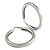 70mm Large Thick Textured/ Scratched Hoop Earrings In Silver Tone