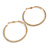 55mm Clear Crystal Hoop Earrings In Gold Tone - view 8