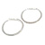55mm Large AB Crystal Hoop Earrings In Silver Tone Metal - view 6