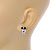 2 Pairs Of Crystal Owl Stud Earrings In Silver/ Gold Tone - 15mm L - view 3