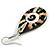 Teardrop Shell Earrings - 55mm Long - view 6