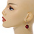 Red/ Black/ Golden Colour Fusion Wood Bead Drop Earrings with Silver Tone Closure - 40mm Long - 40mm Long - view 3