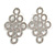 Statement/ Bridal/ Wedding Clear Crystal Chandelier Long Earrings In Silver Tone - 70mm Long
