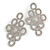 Statement/ Bridal/ Wedding Clear Crystal Chandelier Long Earrings In Silver Tone - 70mm Long - view 3