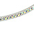 95mm Oversized  AB Crystal Hoop Earrings In Silver Tone Metal - view 5
